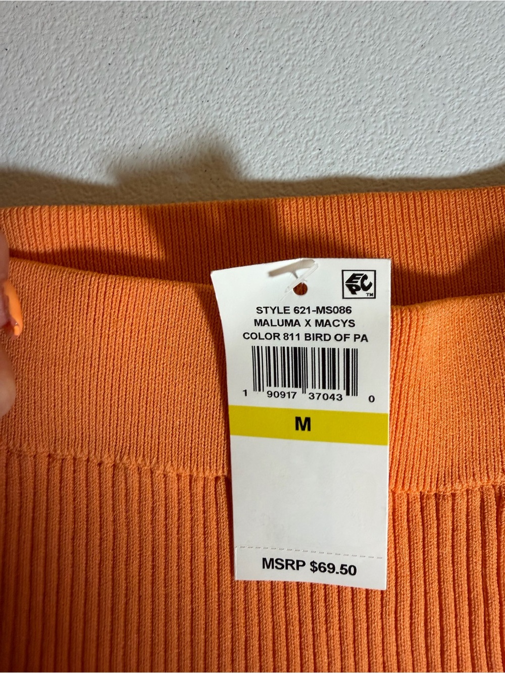 Royalty by Maluma Size Medium High-Rise Split-Slit Flare Pants in Orange - Picture 16 of 16